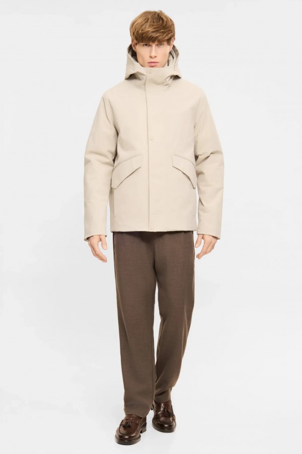 Afbeelding van NOUHA Sand Grey - Heren Jack - Softshell - Elvine
